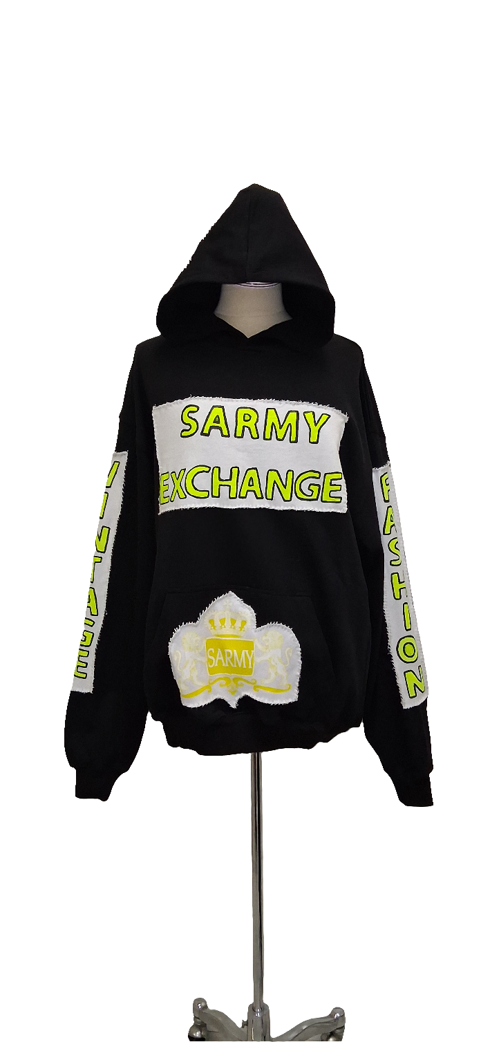 Sarmy Exchange Vintage Black Hoodie