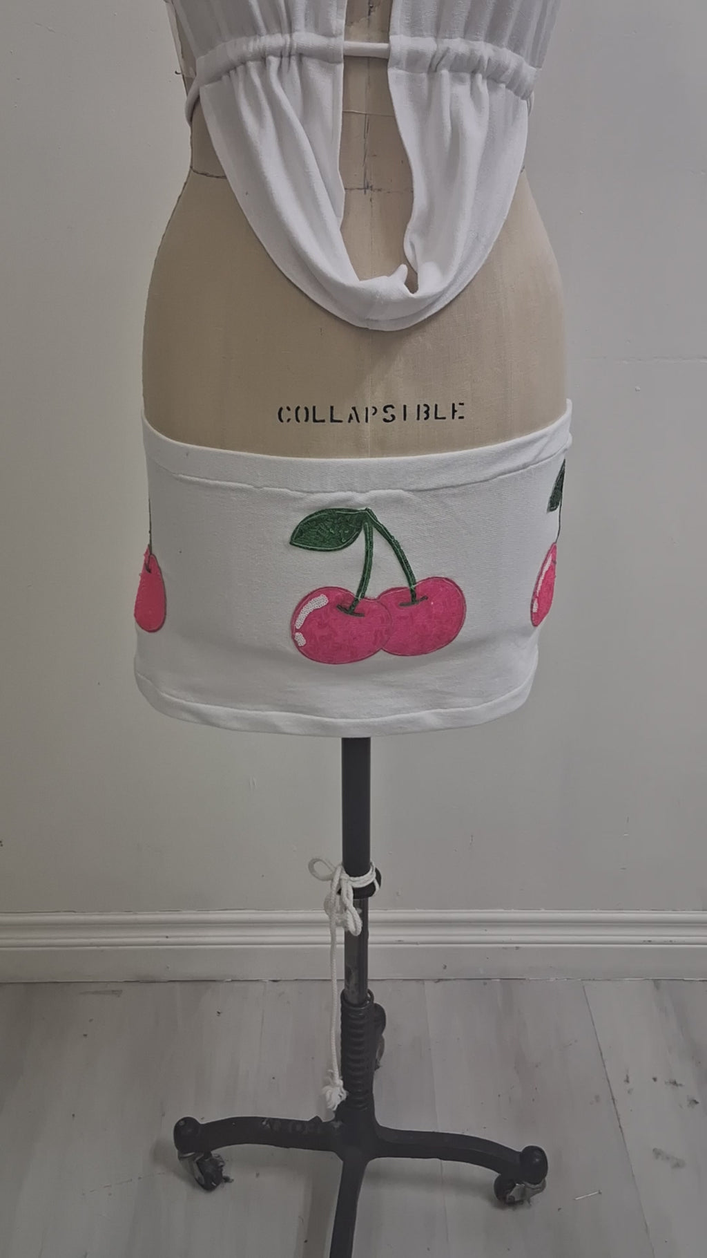 CUSTOM 2 PIECES CHERRIES SEQUINS OUTFIT