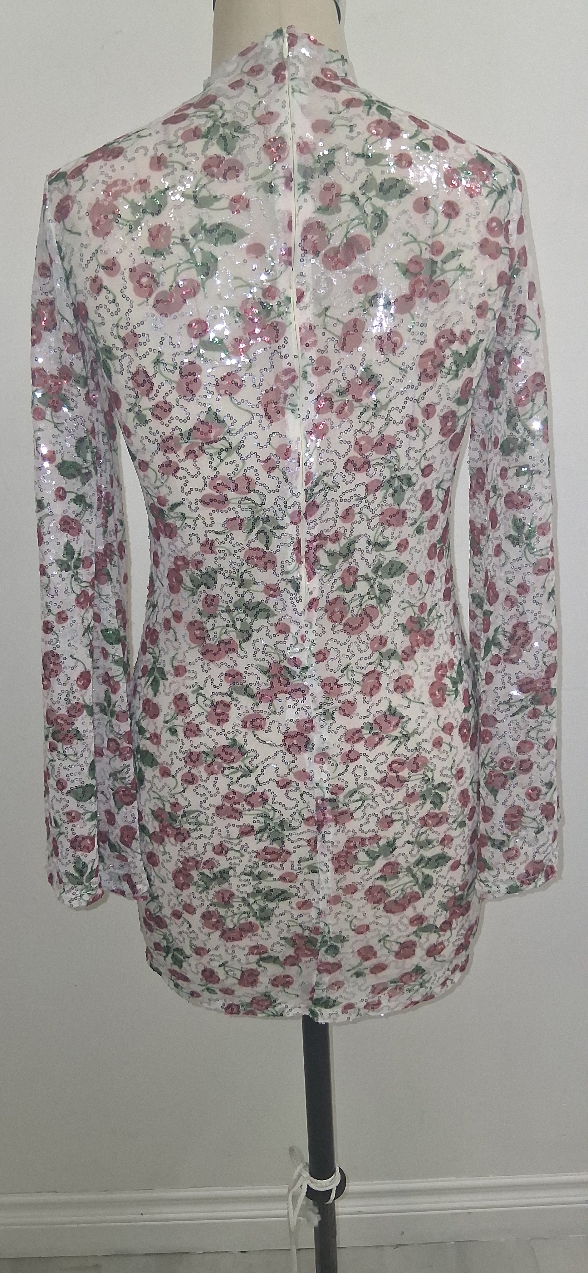 BELL SLEEVES CHERRIES DRESS