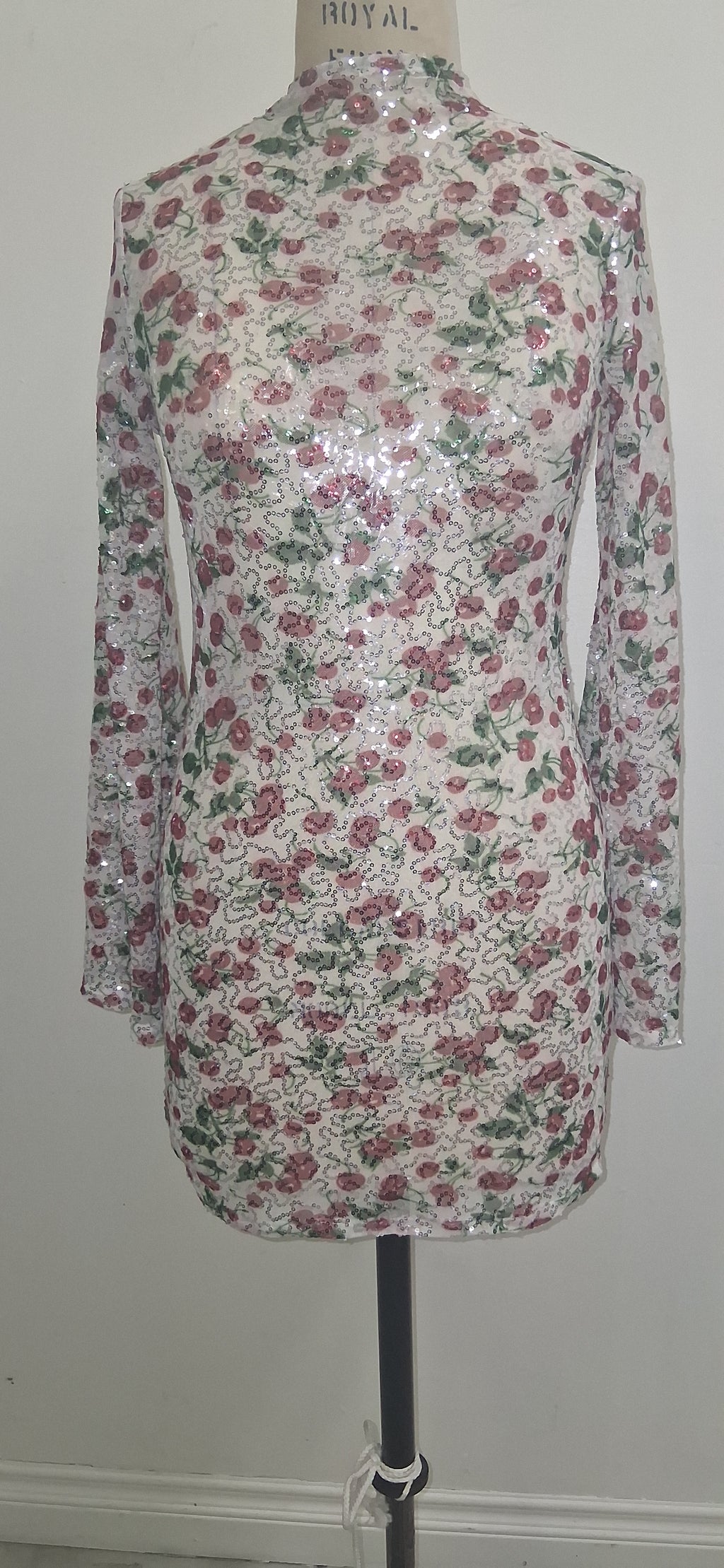 BELL SLEEVES CHERRIES DRESS